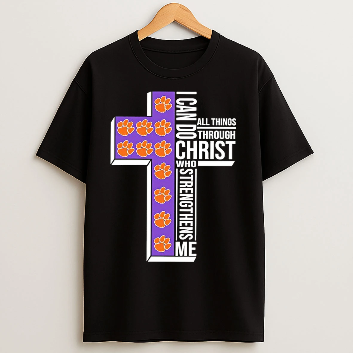 Classic Clemson Womens Basketball I Can All Things Do Through Christ Who Strengthens Me T Shirts