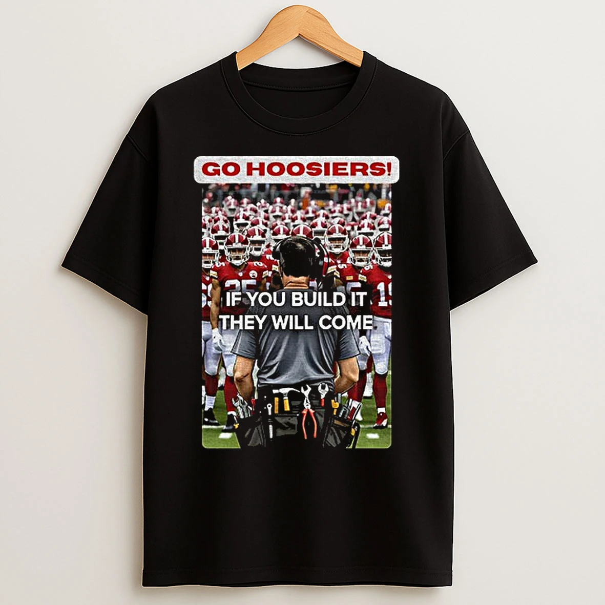 Classic Coach Curt Cignetti Indiana Hoosiers Football Go Hoosiers Rose Bowl Champions 2026 If You Build It They Will Come T Shirts