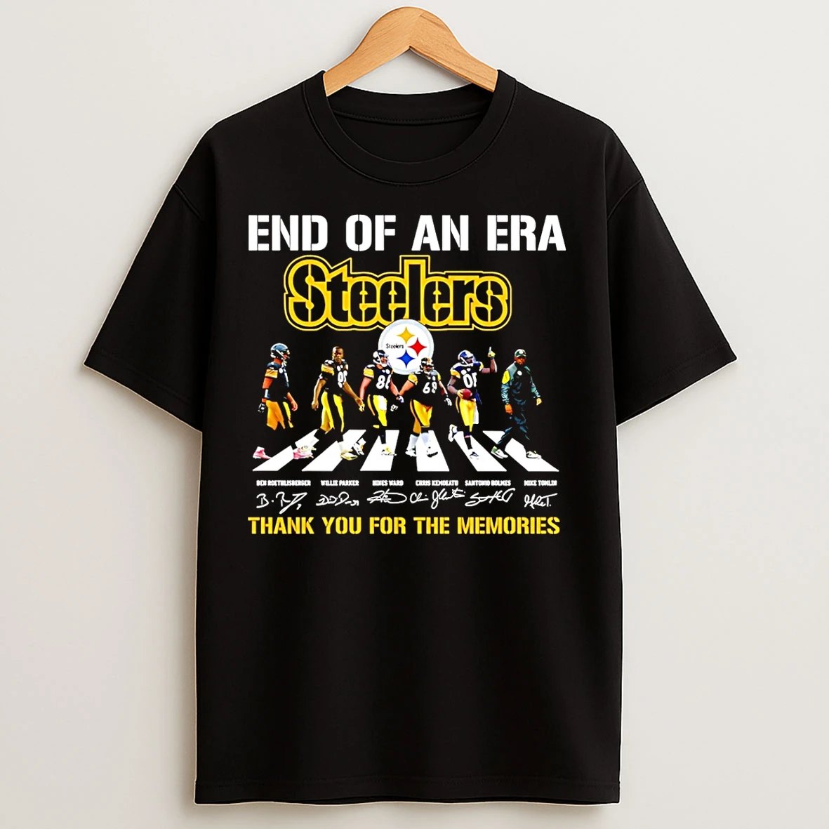 Classic Coach Mike Tomlin End Of An Era Steelers Thank You For The Memories T Shirts