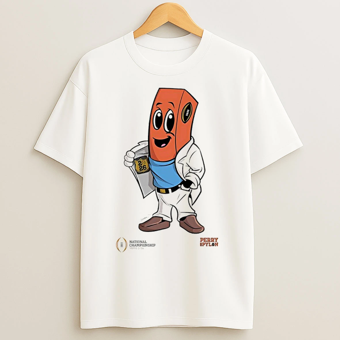 Classic College Football Playoff 2026 National Championship Perry The Pylon Miami T Shirts