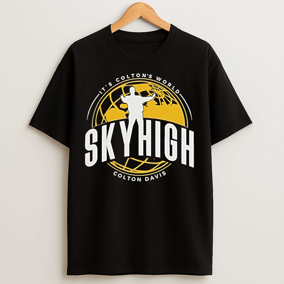 Classic Colton Davis Skyhigh Its Coltons World Logo T Shirts