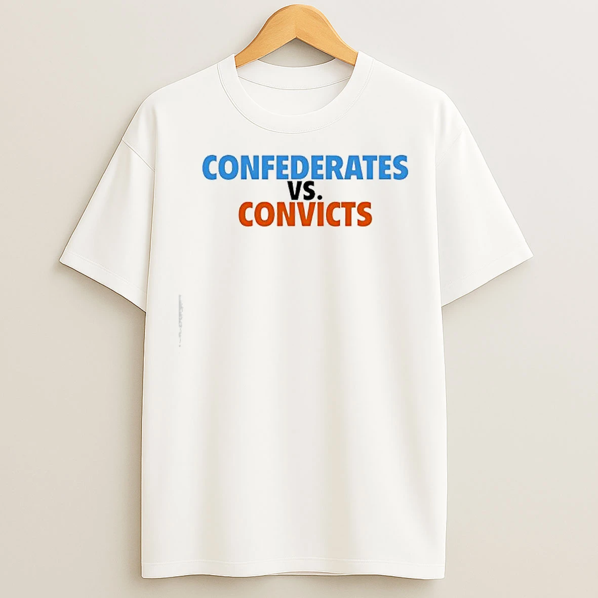 Classic Confederates Vs Convicts T Shirts