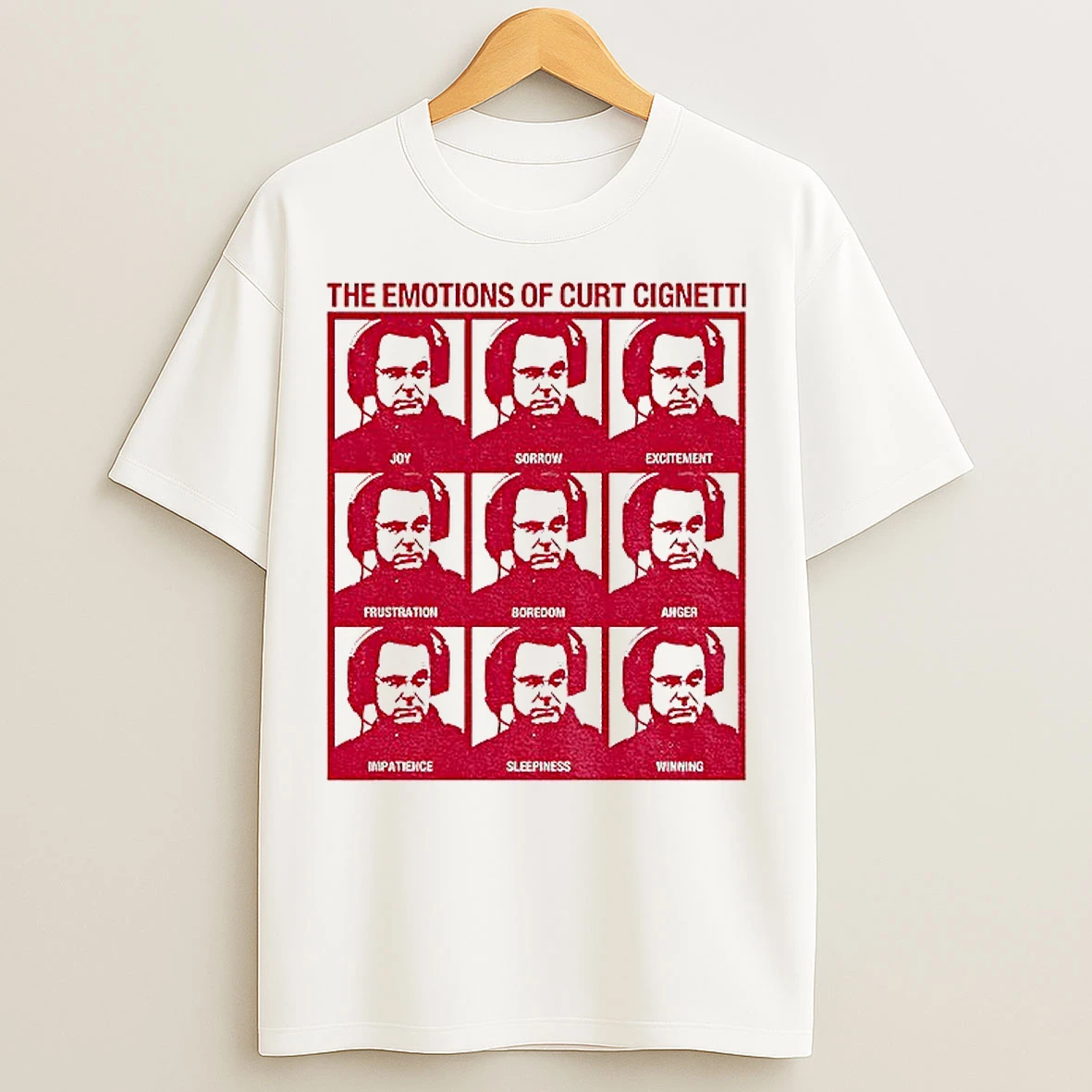Classic Curt Cignetti Coach The Emotions Of Curt Cignetti Iu Football T Shirts