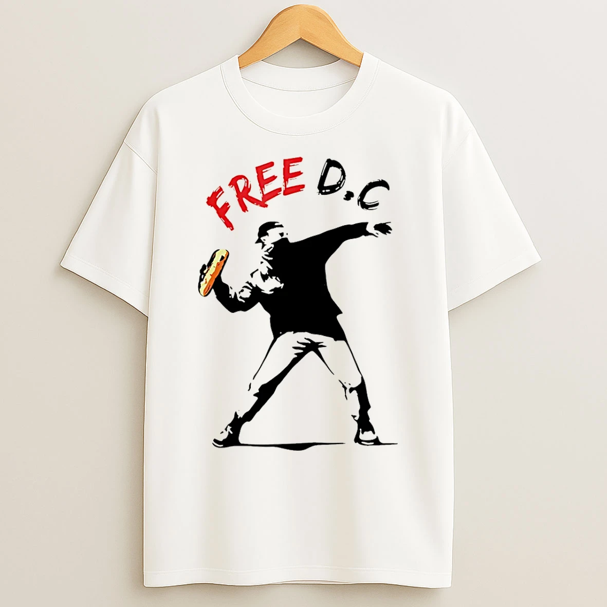Classic Dc Sandwich Thrower Banksy Inspired T Shirts