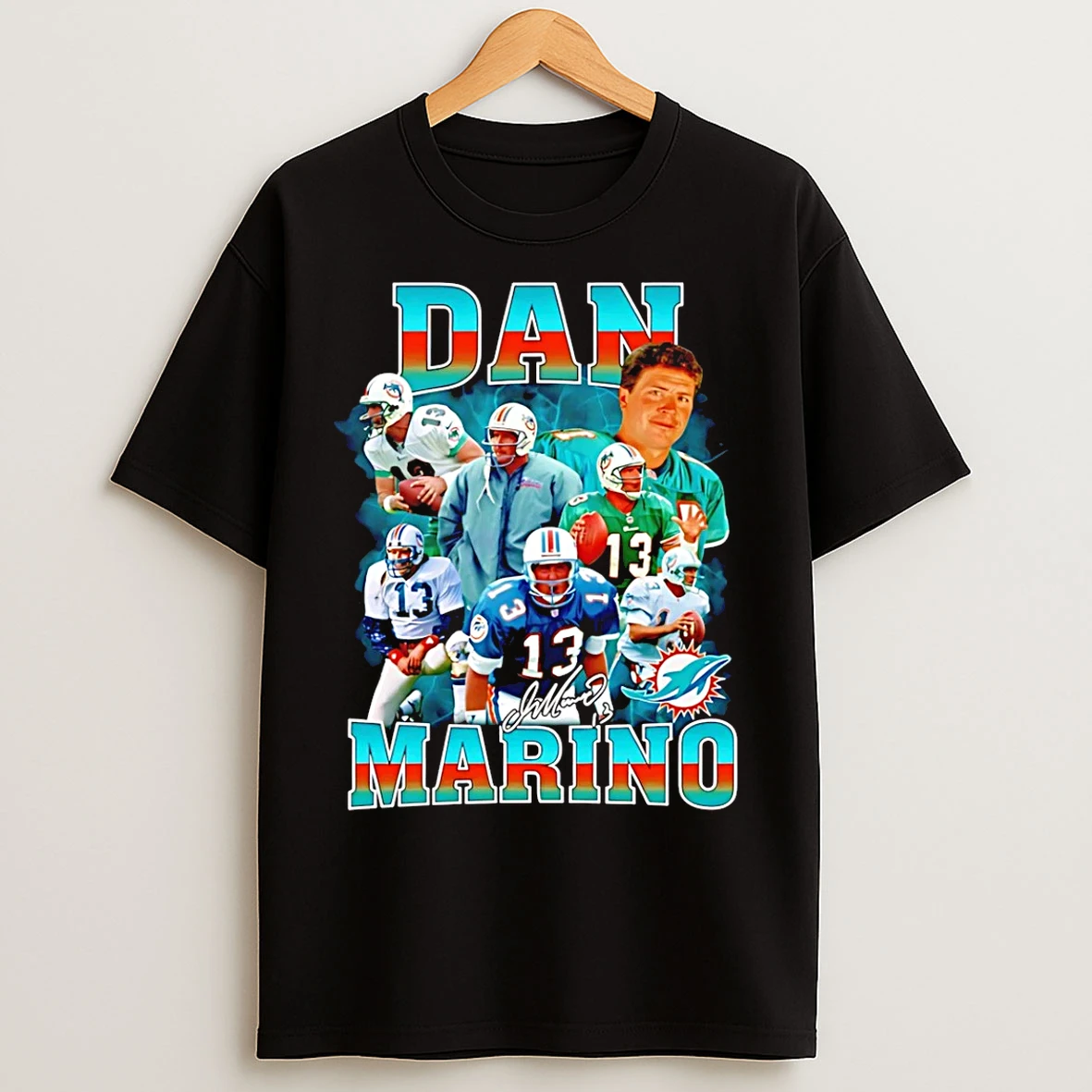 Classic Dan Marino Miami Dolphins Vintage 90s 2026 T Shirts