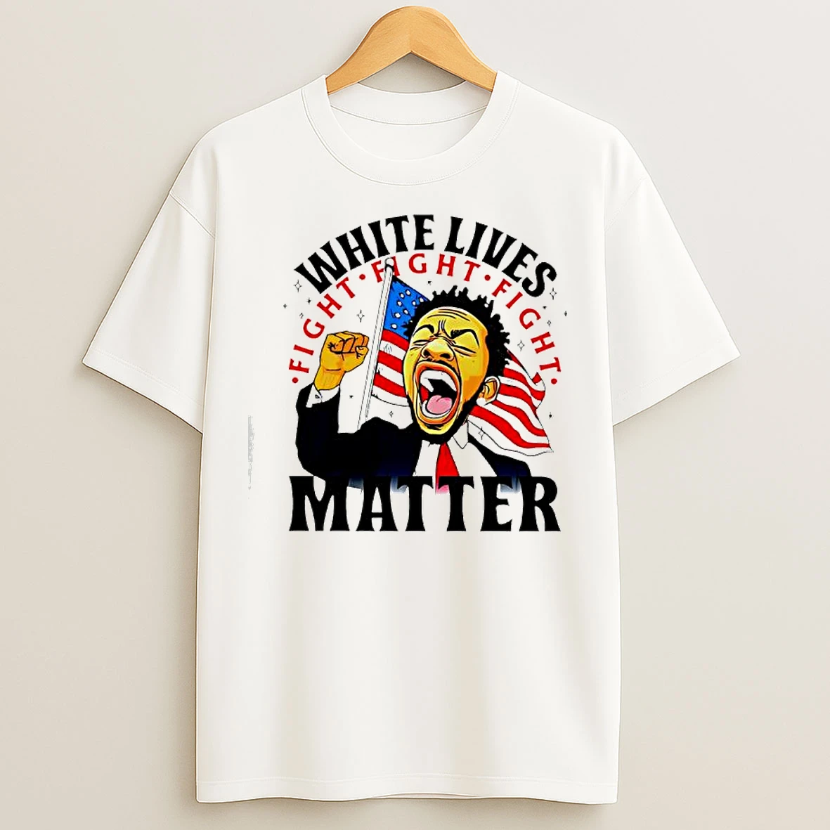 Classic Dariusz Matecki White Lives Fight Fight Fight Matter Flag Graphic T Shirts