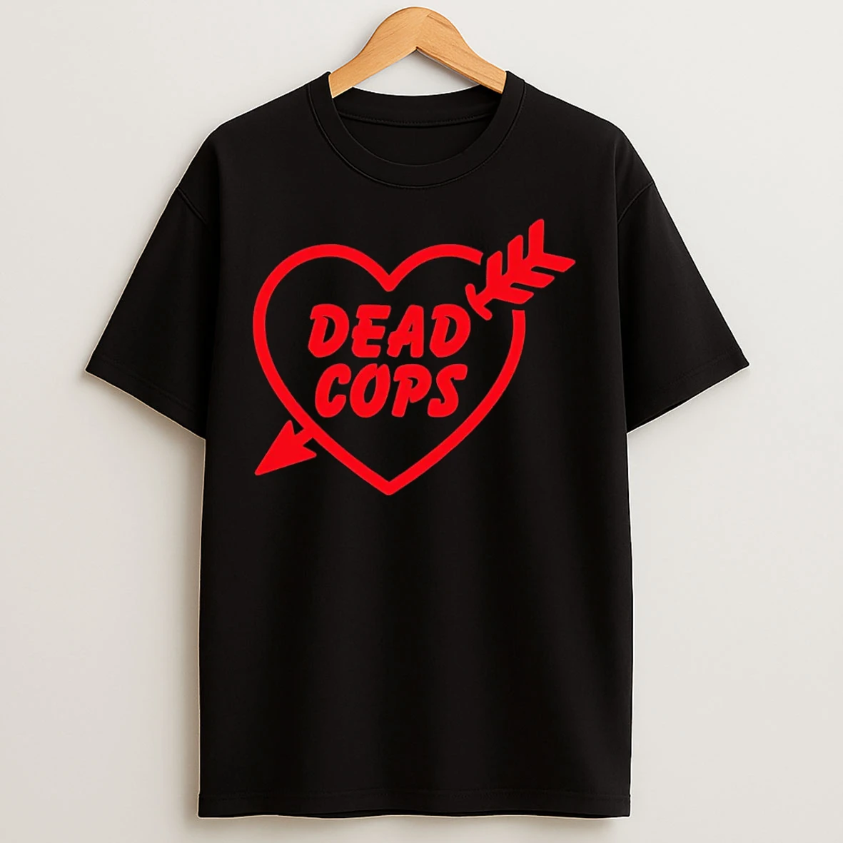 Classic Dead Cops Heart T Shirts