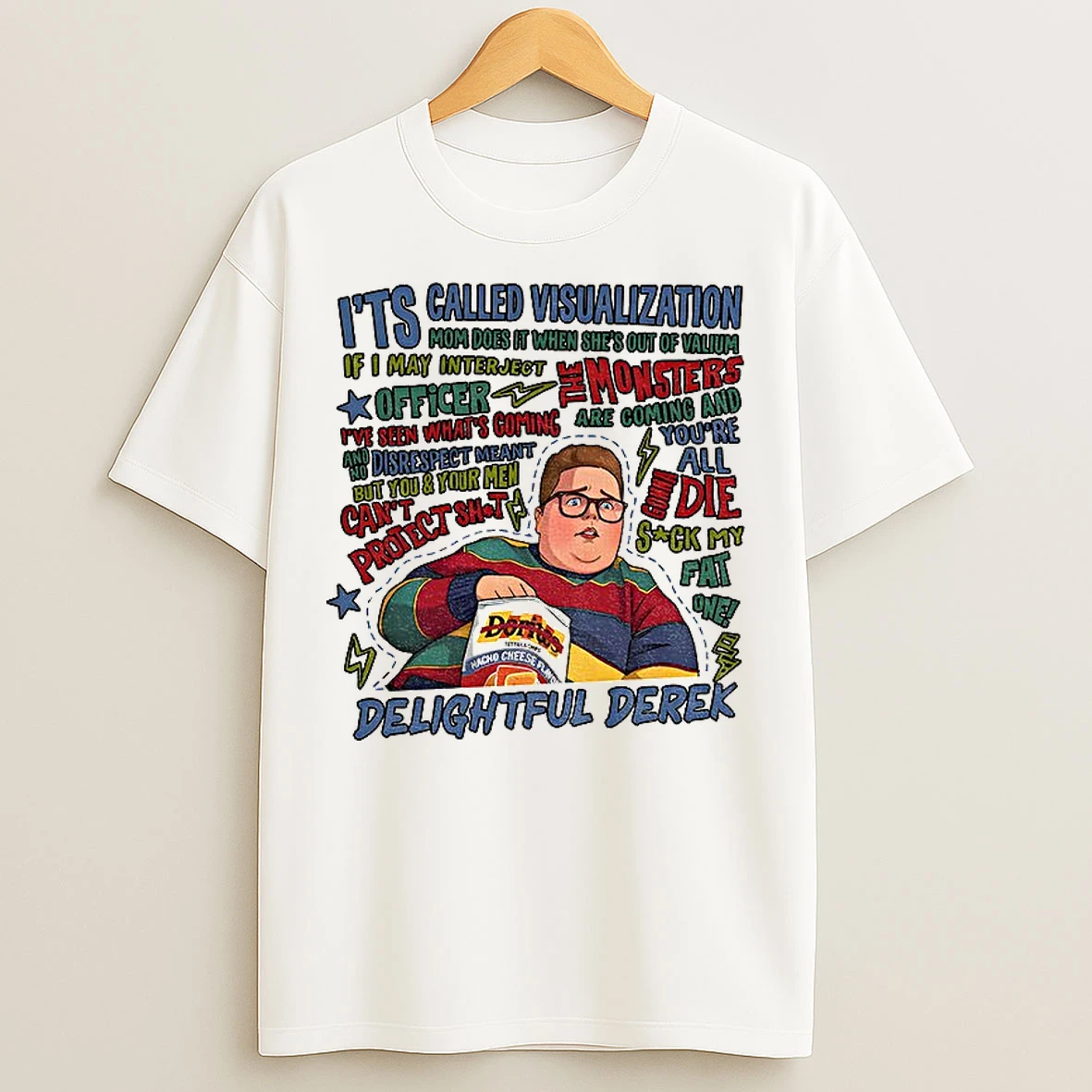Classic Delightful Derek Fat Boy Funny Quotes T Shirts