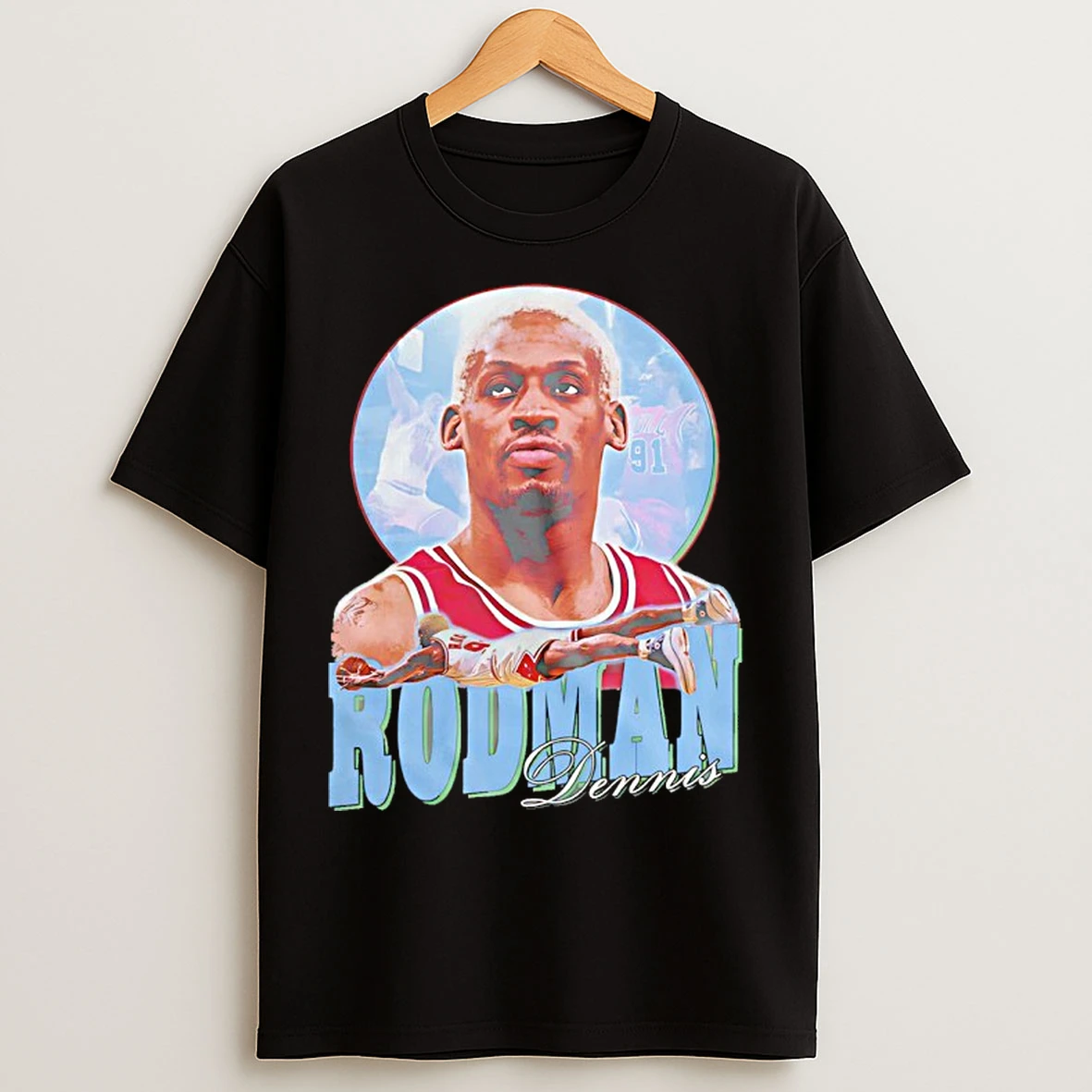 Classic Dennis Rodman Chicago Bulls Retro T Shirts