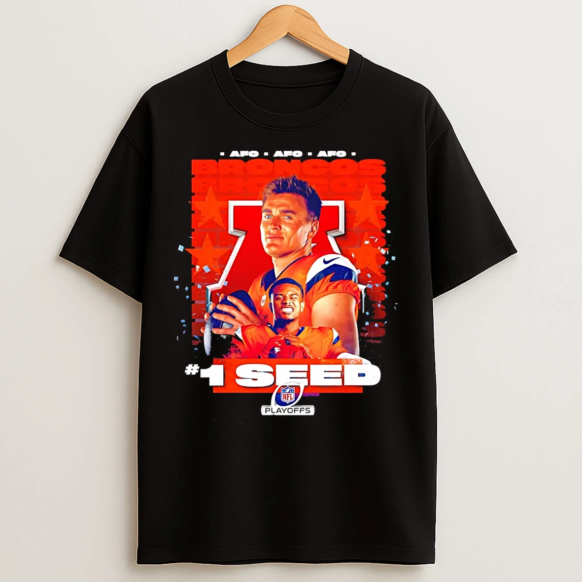 Classic Denver Broncos Afc No 1 Seed Nfl Playoff 2025 T Shirts