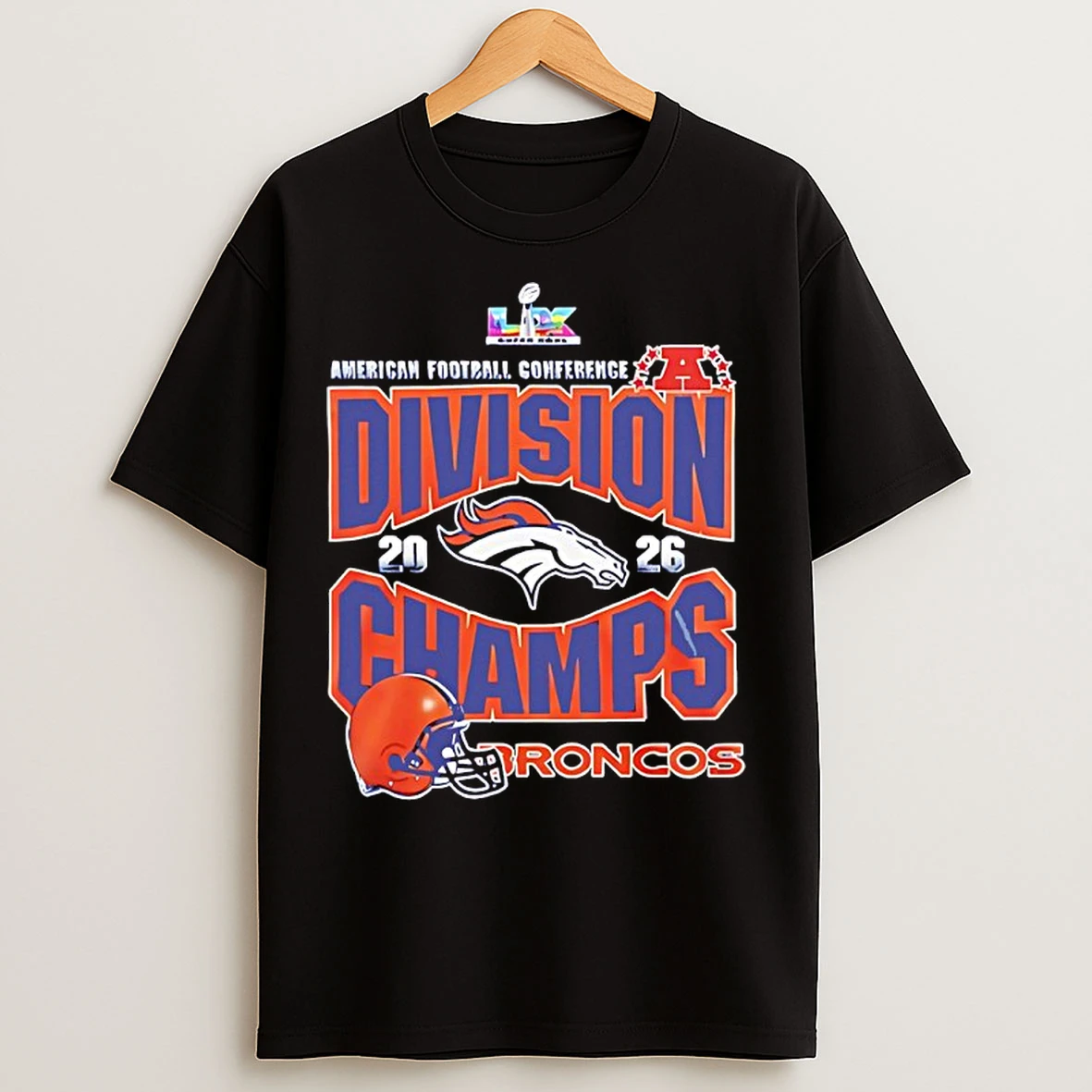 Classic Denver Broncos Won The 2026 Afc Divisional Champions T Shirts