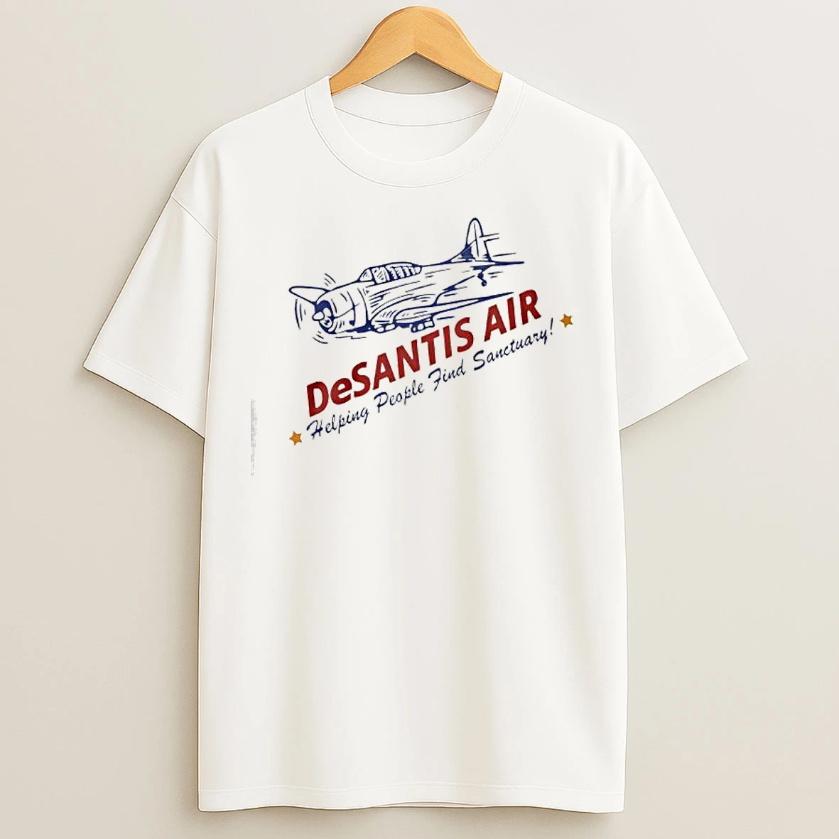 Classic Desantis Air Helping People Find Sanctuary T Shirts