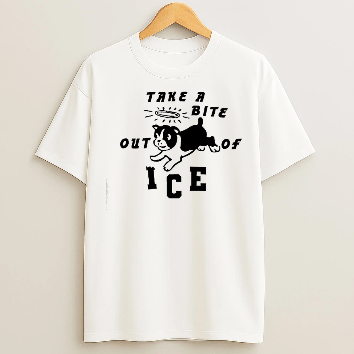 Classic Dog Take A Bite Out Of Ice T Shirts