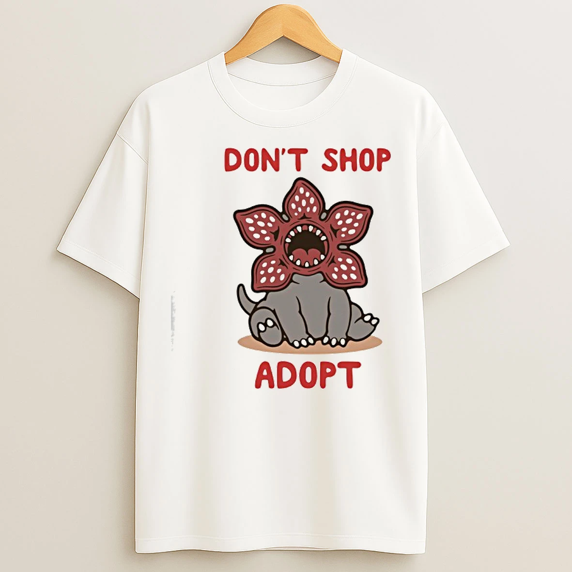 Classic Dont Shop Adopt Demogorgon T Shirts