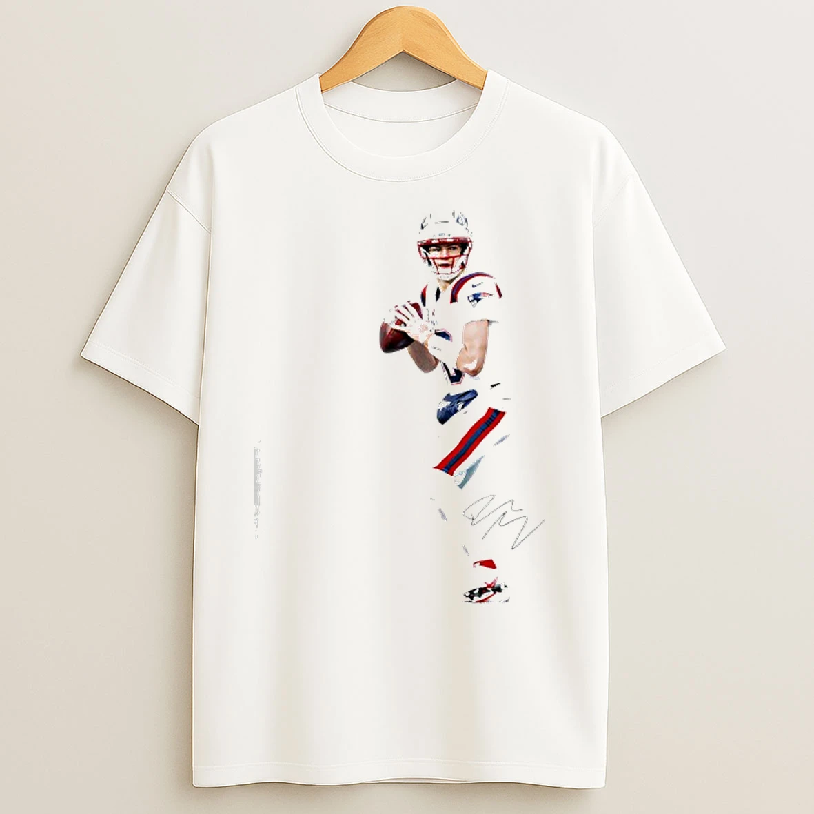 Classic Drake Maye Perfect Game Patriots Signature T Shirts