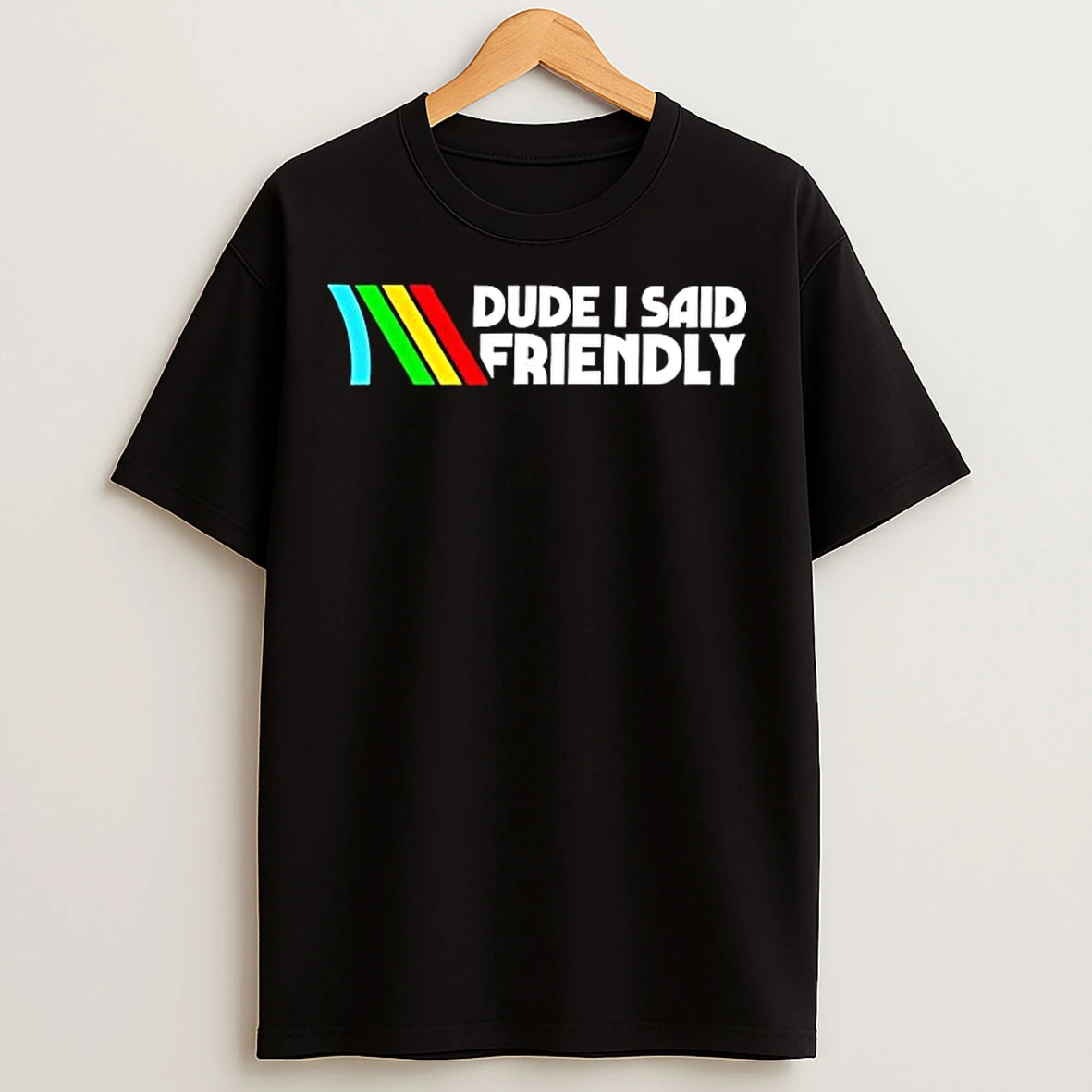 Classic Dude I Said Friendly Logo T Shirts