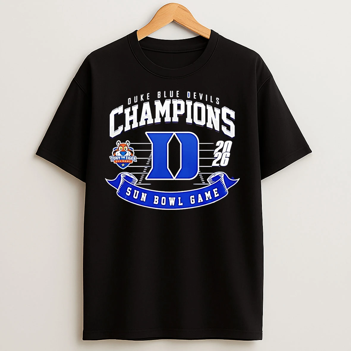 Classic Duke Blue Devils Sun Bowl Champions 26 T Shirts