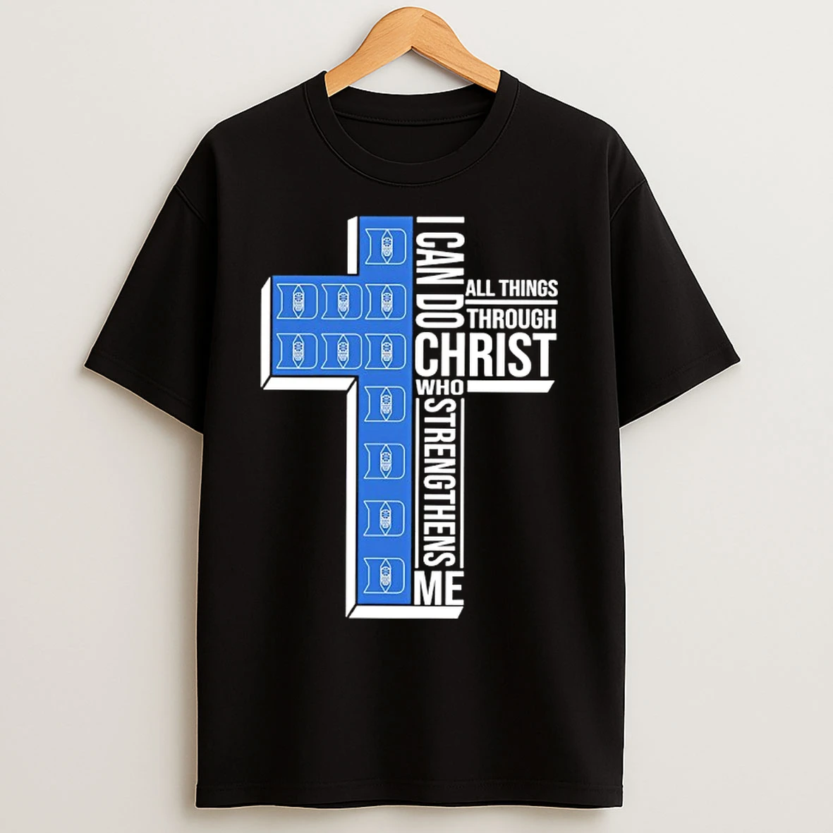 Classic Duke Womens Basketball I Can All Things Do Through Christ Who Strengthens Me T Shirts