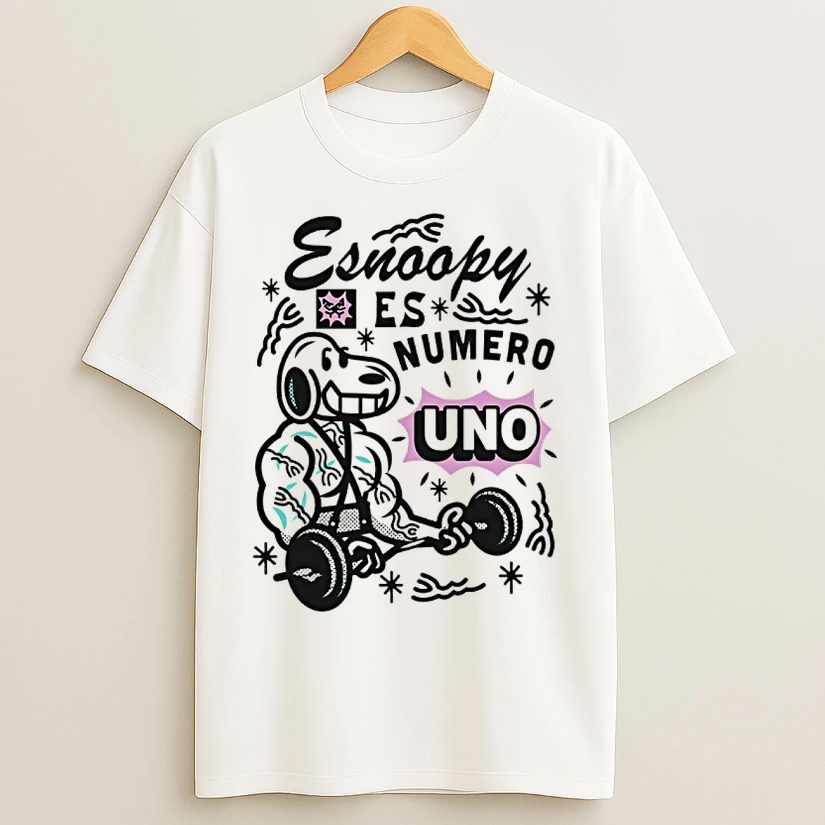 Classic Esnoopy Gym Es Numero Uno T Shirts
