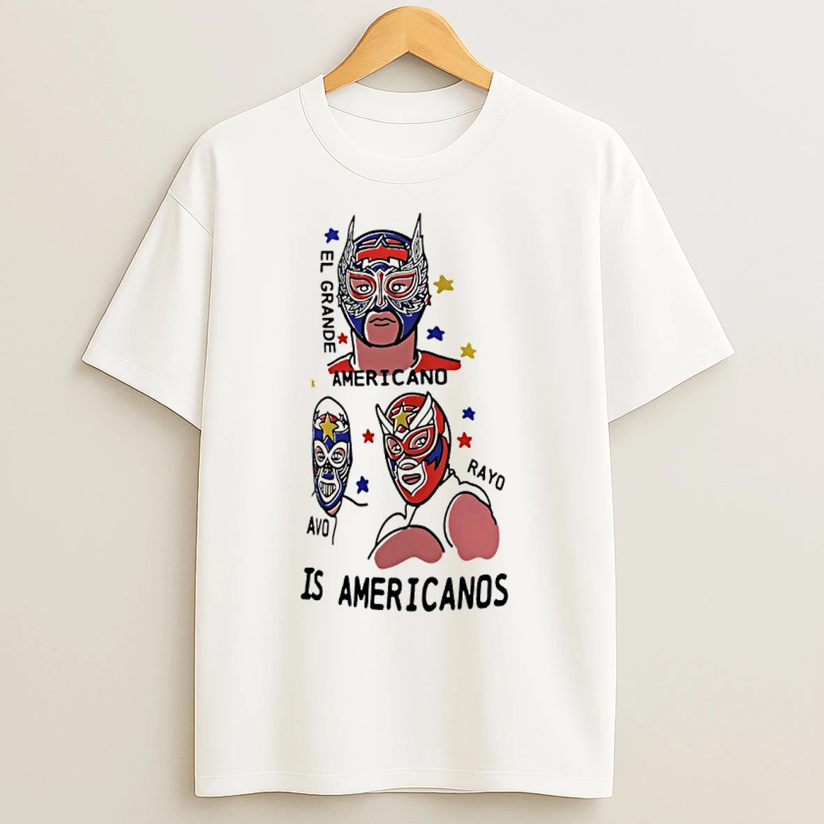 Classic El Grande Americano Rayo Avo Is Americanos Los Americanos Trio T Shirts