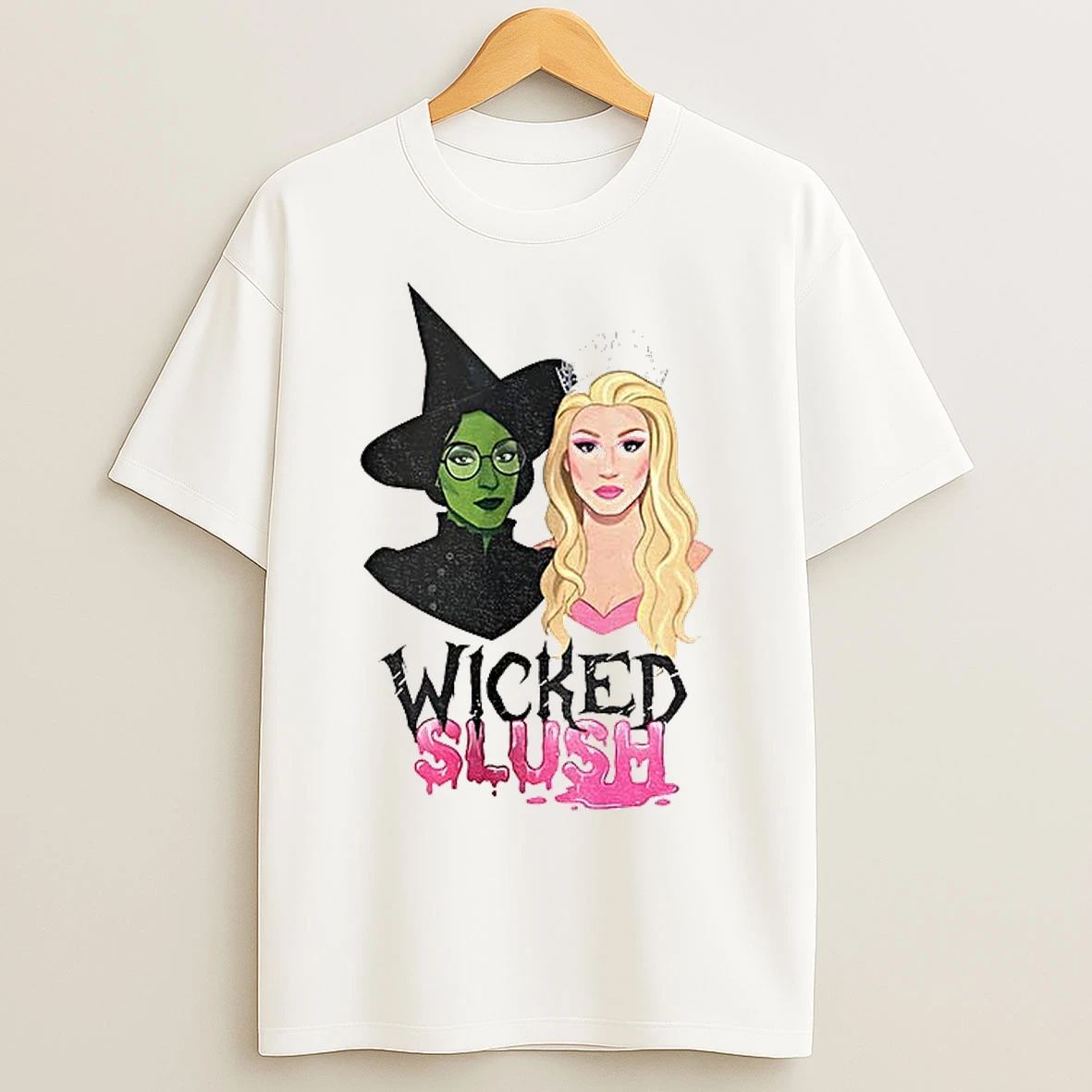 Classic Elphaba And Glinda Slushy Noobz Wicked Slush Disney T Shirts
