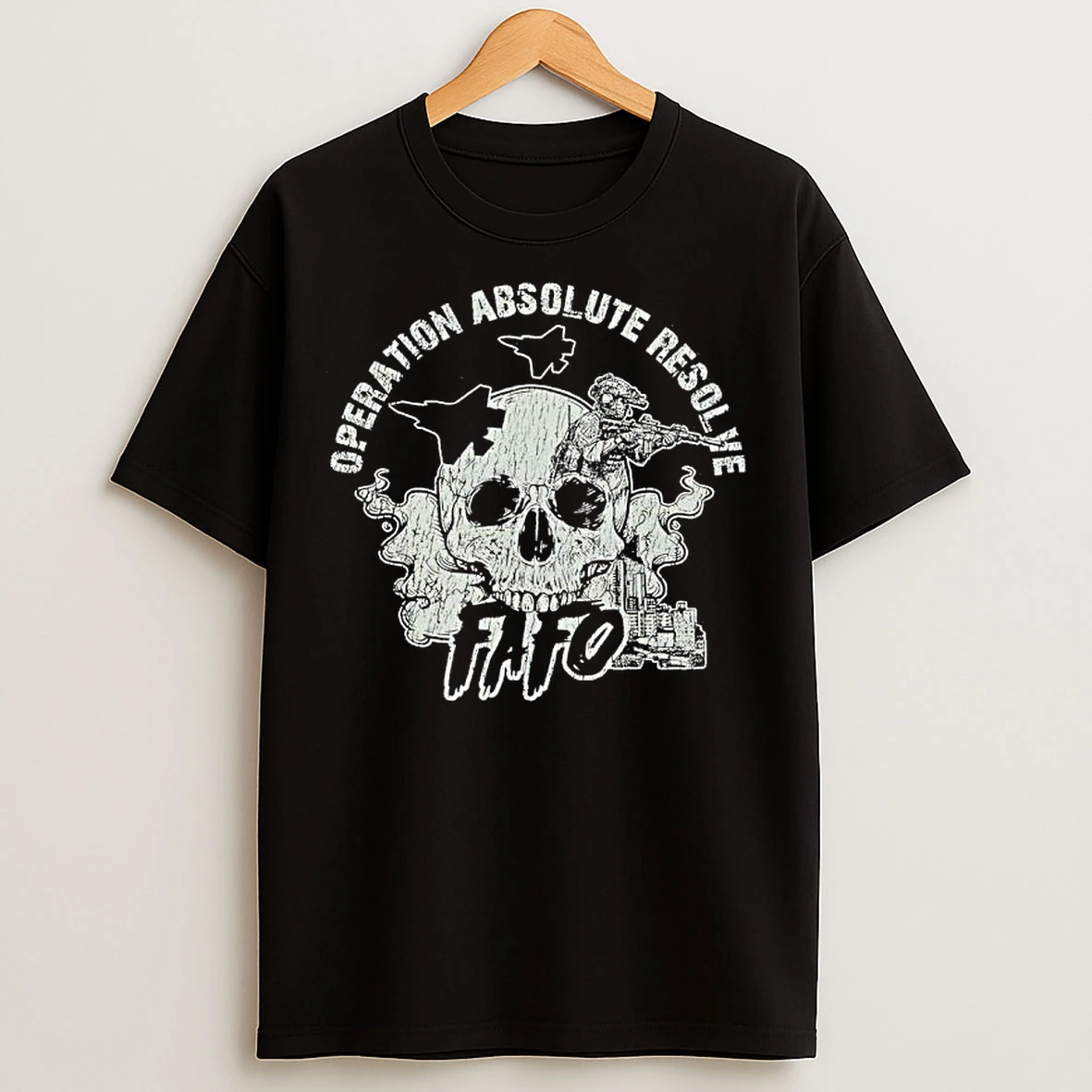 Classic Fafo Operation Absolute Resolve Skull T Shirts