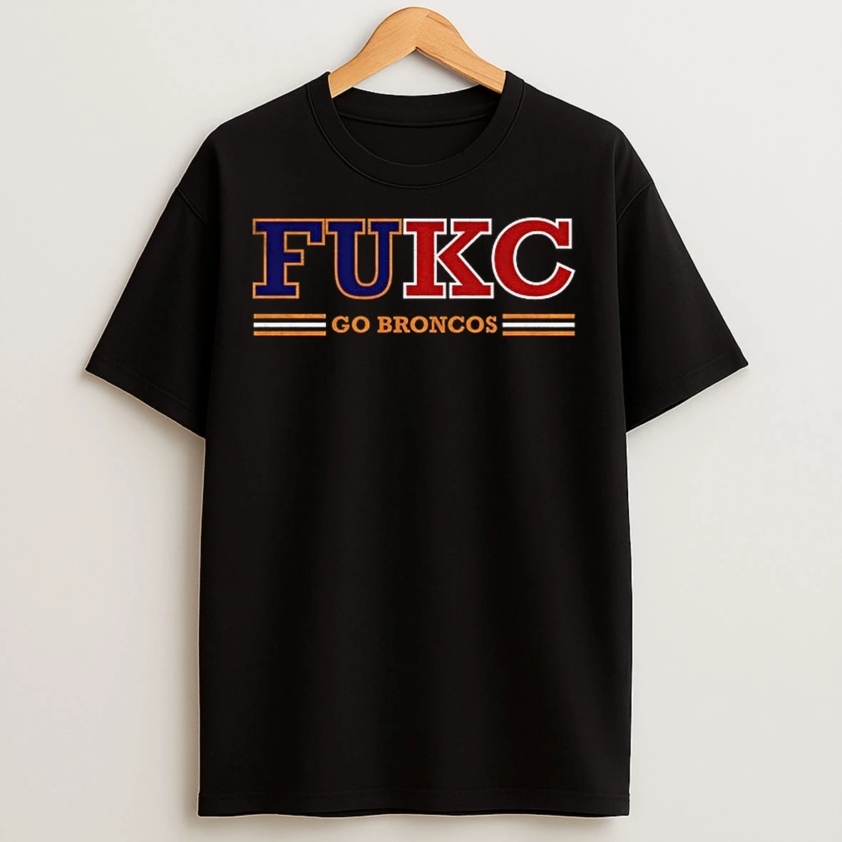 Classic Fukc Broncos Anti Chiefs Go Broncos T Shirts