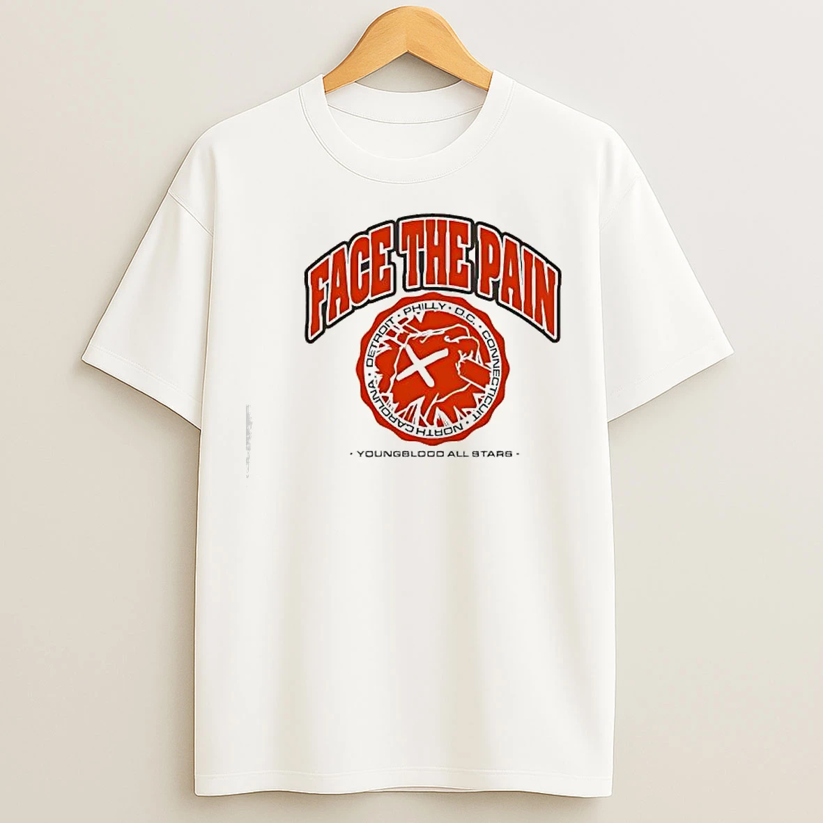 Classic Face The Pain Philly Dc Youngblood All Stars T Shirts