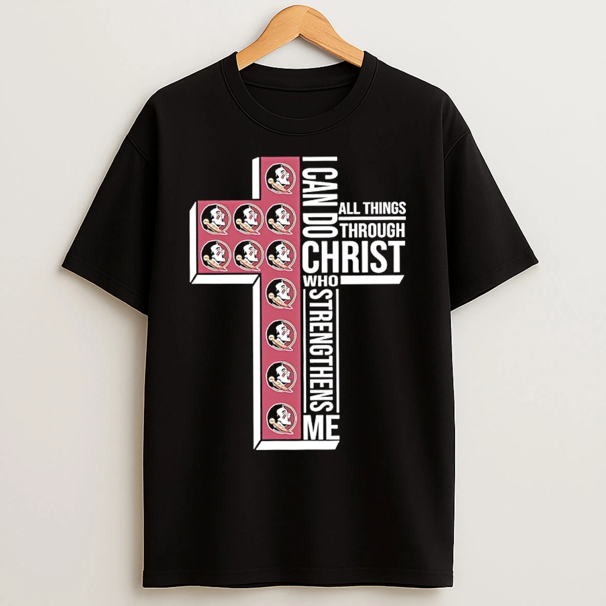 Classic Florida State Womens Basketball I Can All Things Do Through Christ Who Strengthens Me T Shirts