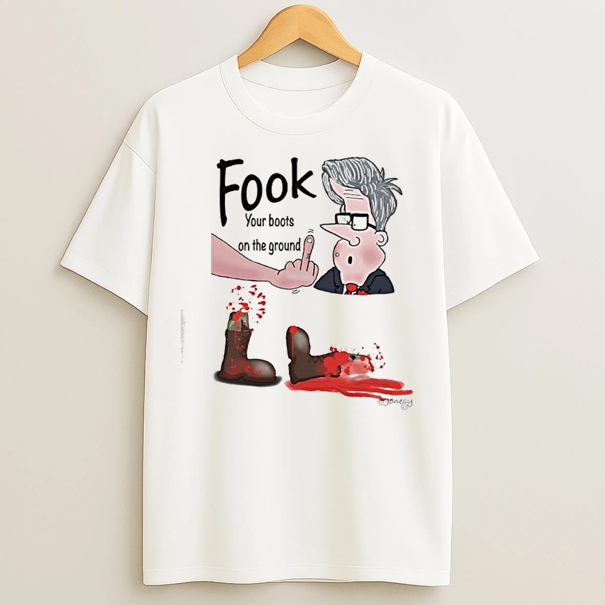 Classic Fook Your Boots On The Ground Graphic T Shirts