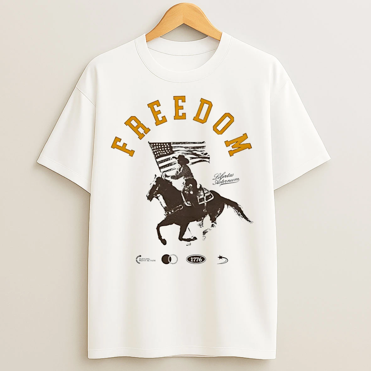 Classic Freedom Horse Cowboy Vintage T Shirts