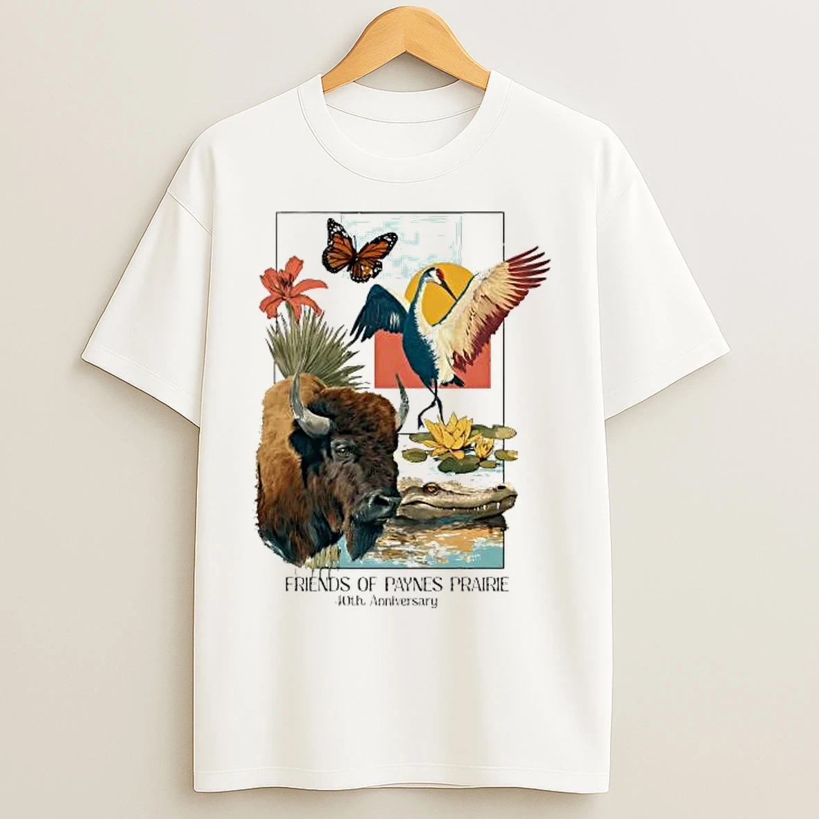 Classic Friends Of Paynes Prairie 40th Anniversary Animals T Shirts