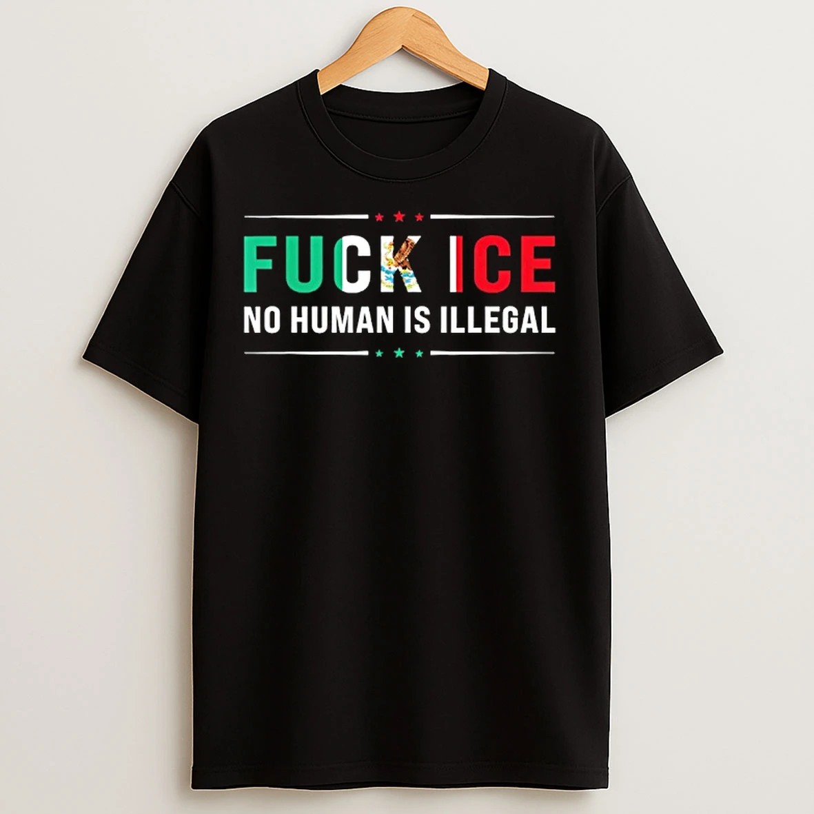 Classic Fuck Ice No Human Is Illegal Protest Immigration Activist T Shirts