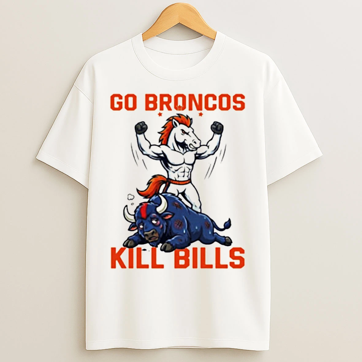 Classic Funny Denver Broncos Go Broncos Kill Bills T Shirts