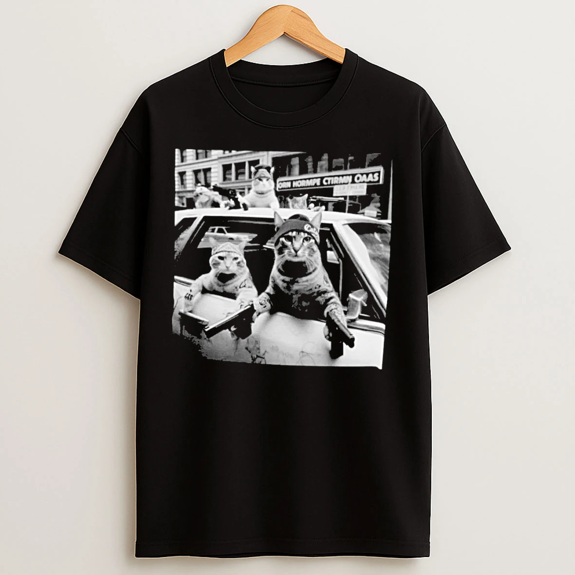 Classic Funny Cat Gang Meme T Shirts