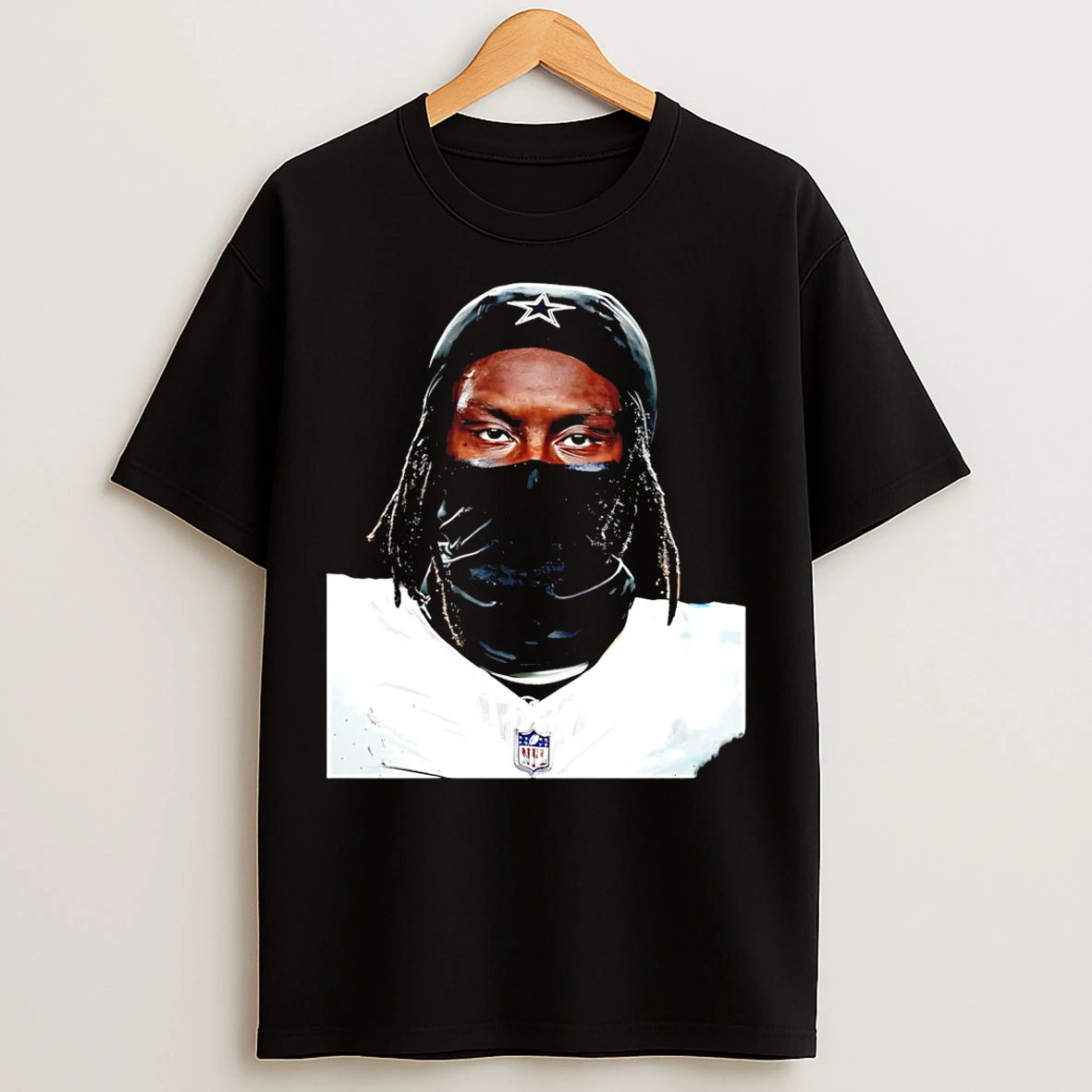 Classic George Pickens Dallas Cowboys Mask Graphic T Shirts