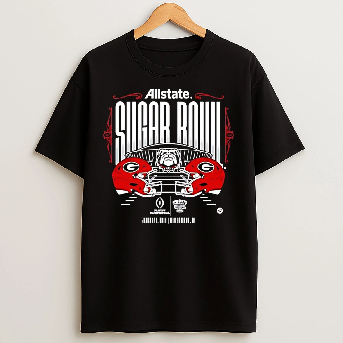 Classic Georgia Bulldogs Sugar Bowl Allstate T Shirts