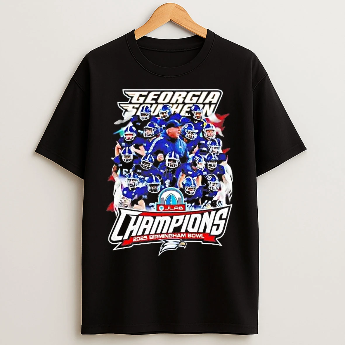 Classic Georgia Southern 2025 Birmingham Bowl Champions Team Players T Shirts