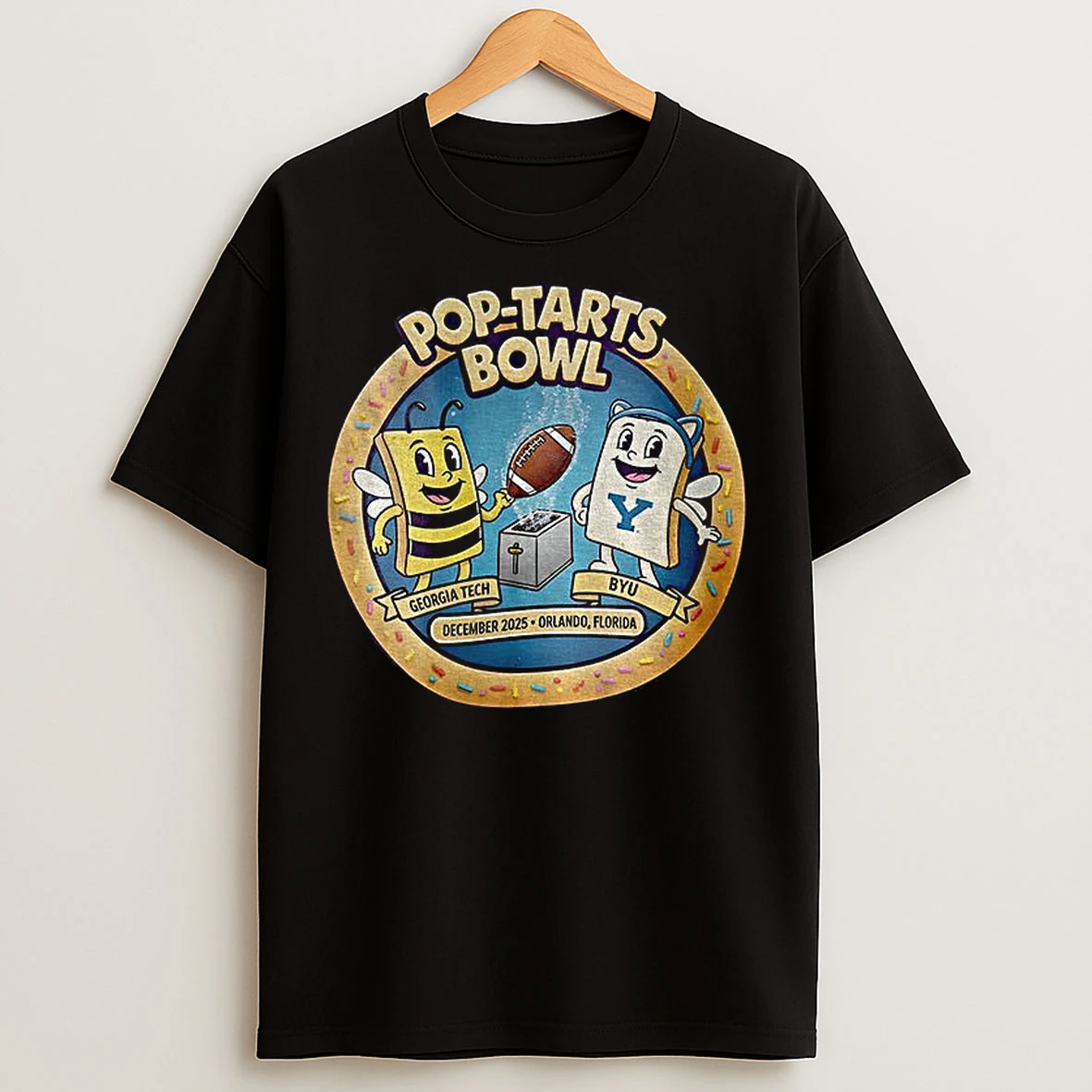 Classic Georgia Tech Yellow Jackets Vs Byu Cougars Pop Tarts Bowl 2025 T Shirts