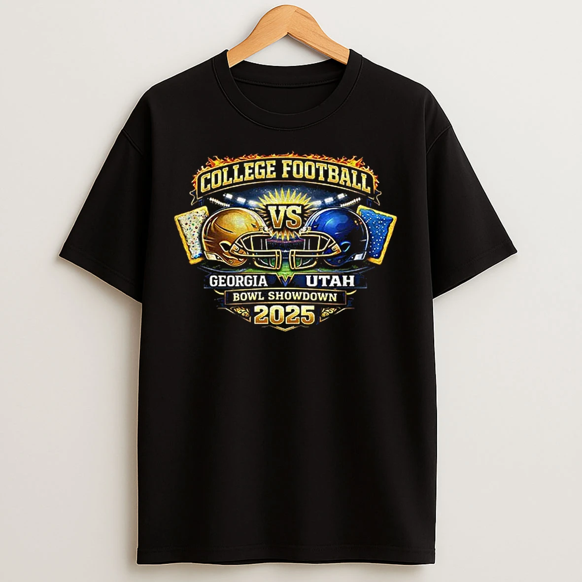 Classic Georgia Tech Yellow Jackets Vs Utah Utes 2025 College Football Pop Game Day Tart Bowl T Shirts