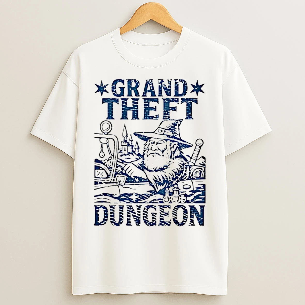 Classic Grand Theft Dungeon D And D Parody T Shirts