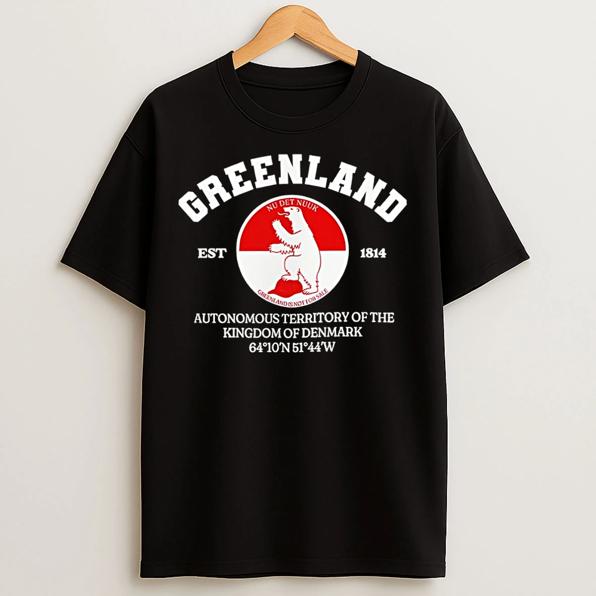 Classic Greenland Is Not For Sale Nu Det Nuuk Support Greenland T Shirts