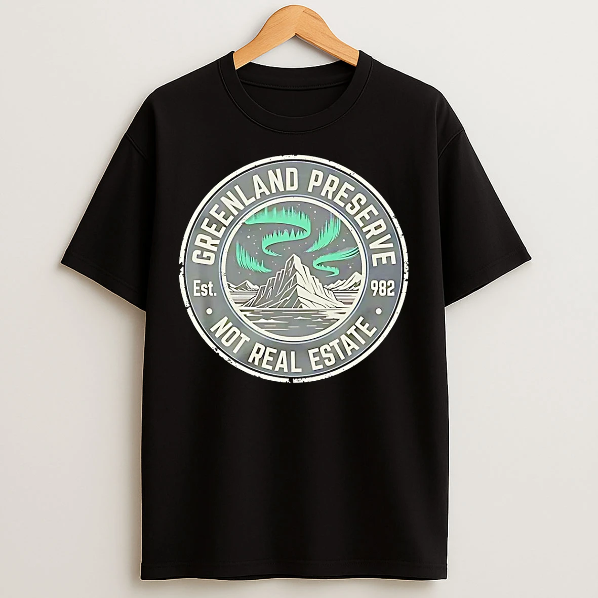Classic Greenland Preserve Not Real Estate Logo T Shirts