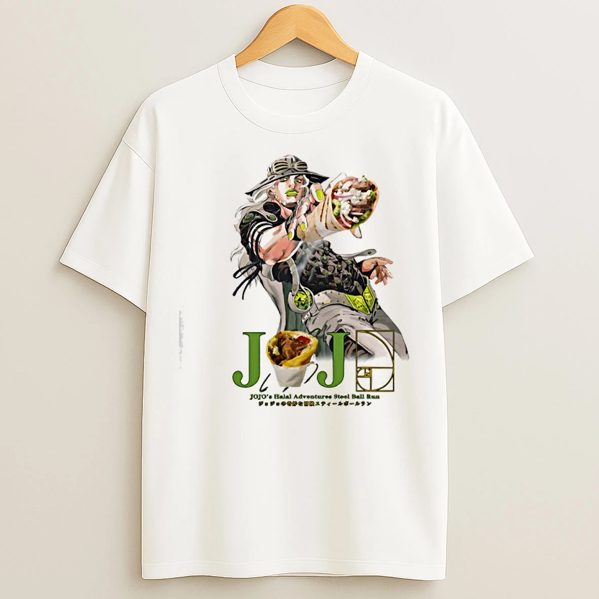 Classic Gyro Jojos Halal Adventures Steel Ball Run T Shirts