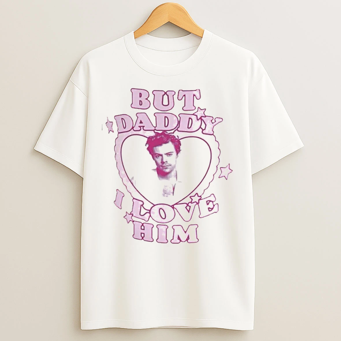 Classic Hs But Daddy I Love Him One Direction Pink Heart T Shirts