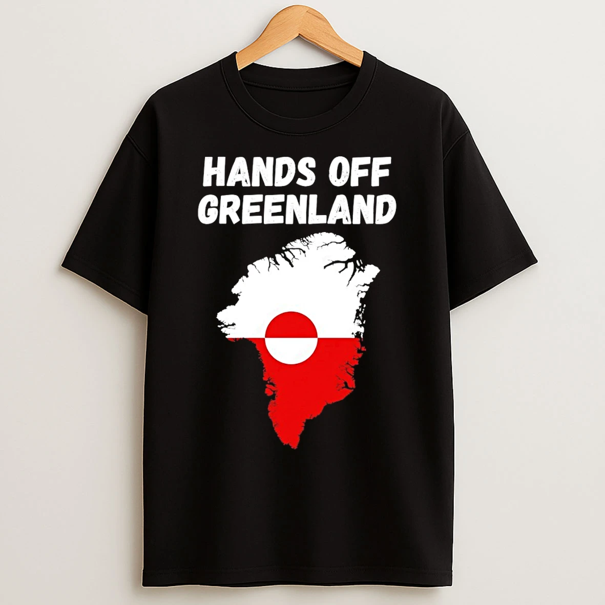 Classic Hands Off Greenland Greenlandic Flag T Shirts