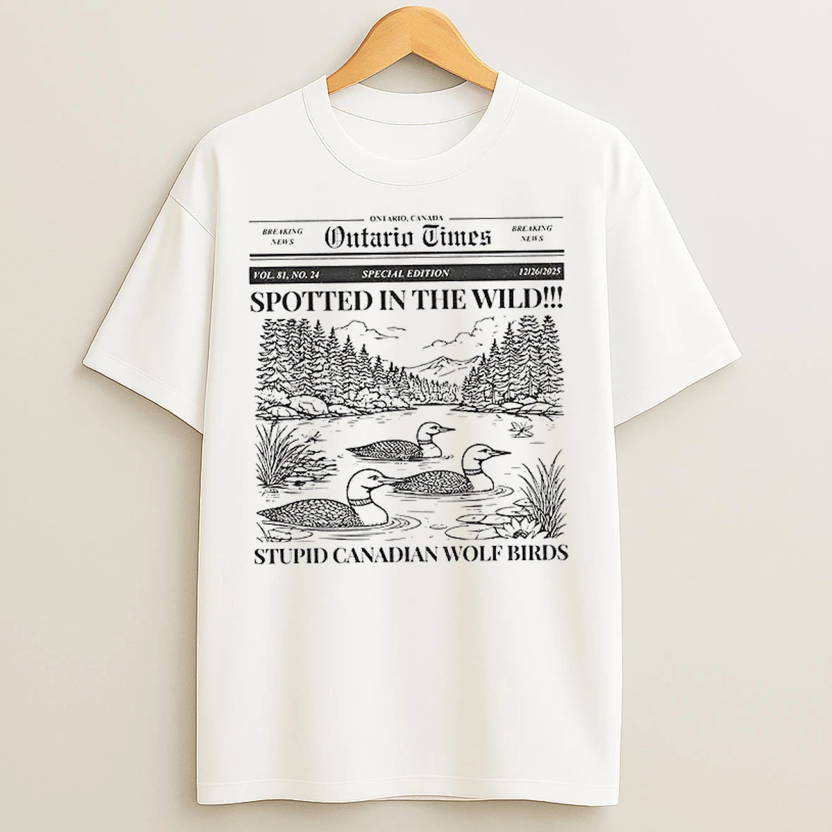 Classic Heated Rivalry Stupid Canadian Wolf Bird Spotted In The Wild T Shirts