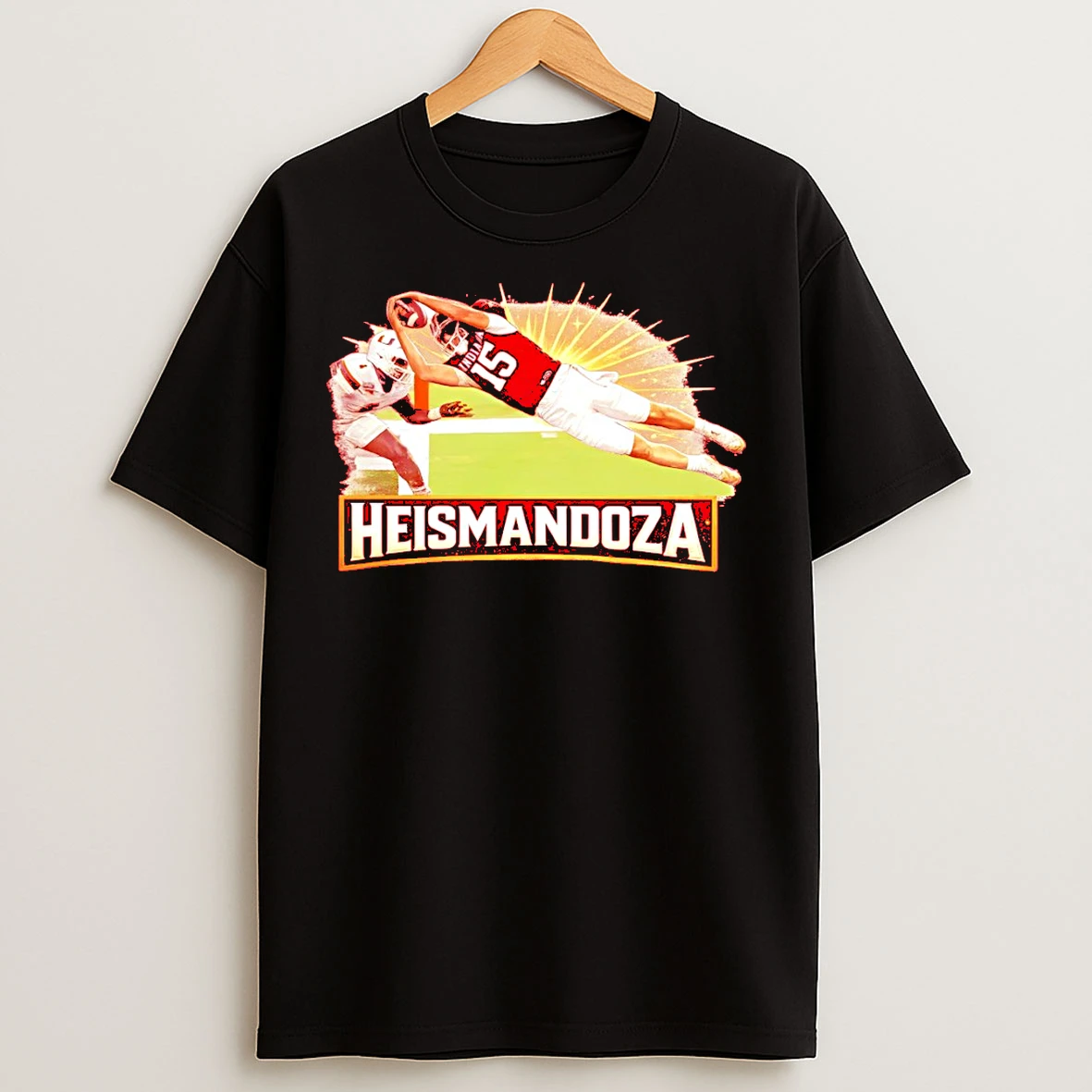 Classic Heismandoza Superhero Fernando Fanatics Iu Football Fernando Mendoza T Shirts