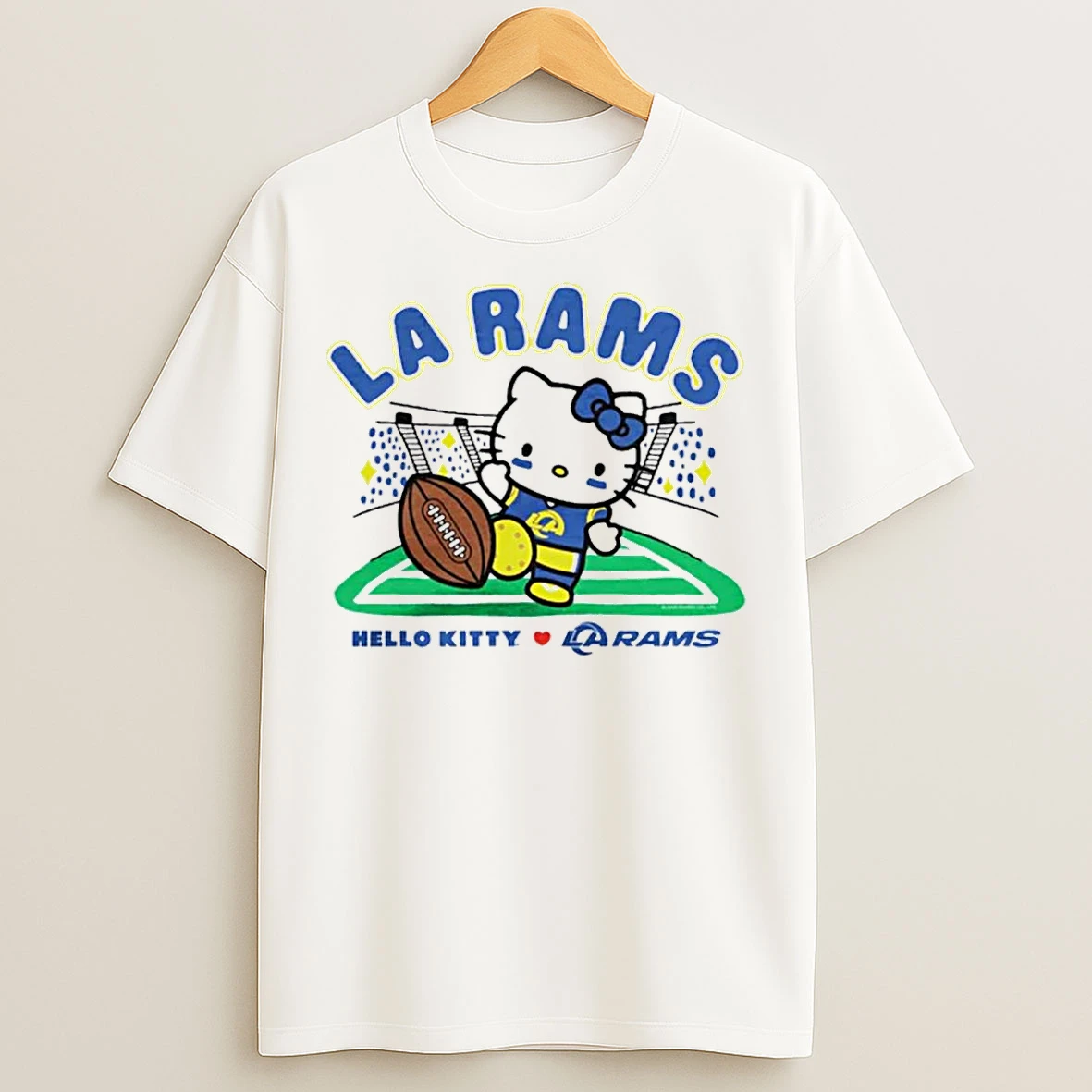 Classic Hello Kitty X Los Angeles Rams Kickoff T Shirts