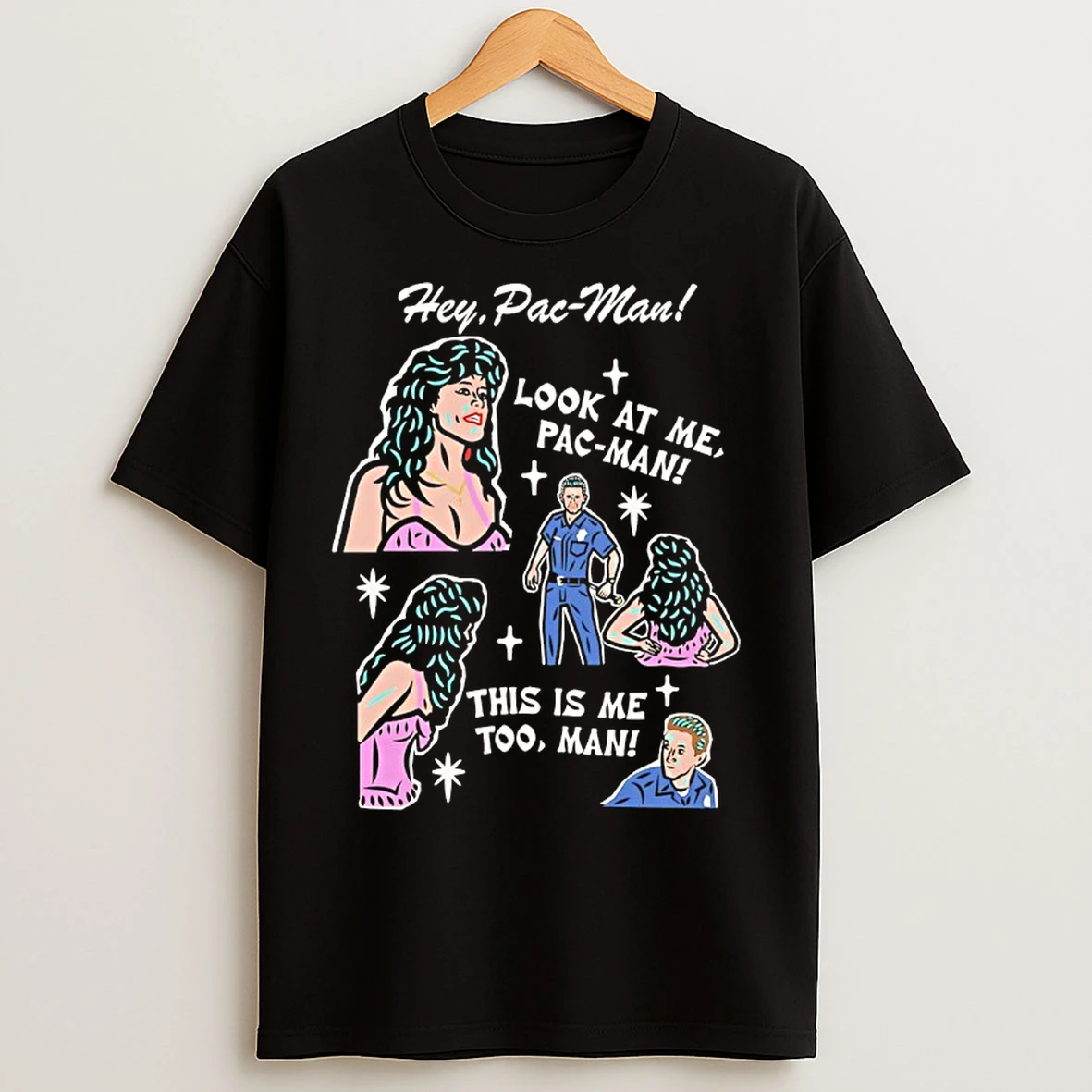 Classic Hey Pac Man Look At Me Pac Man This Is Me Too Man T Shirts
